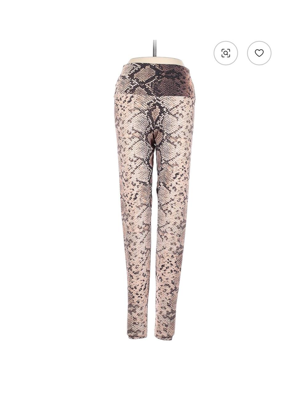Booty By Brabants Snake Print Active Pants Leggings Size OS